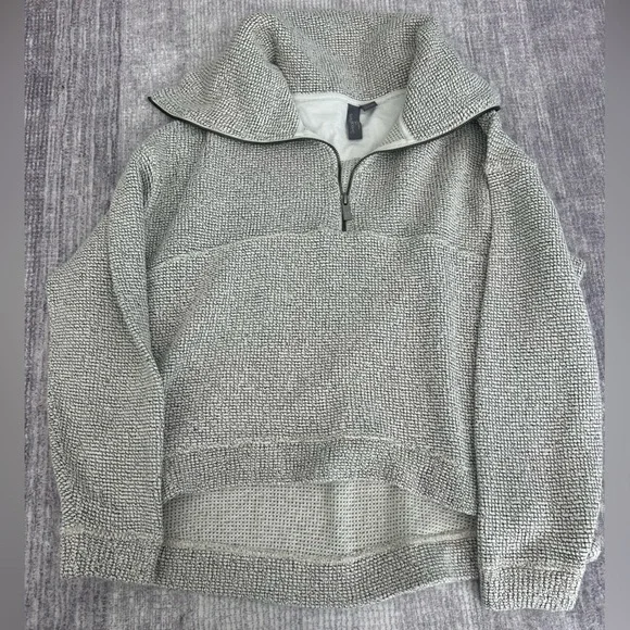 SWEATY BETTY Restful Boucle Half
Zip Sweatshirt Heather Women’s S Boxy Active - Picture 4 of 10